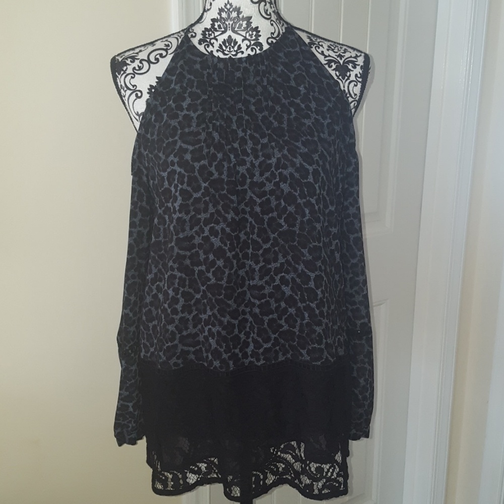 NWT Michael Kors Cold Shoulder Blouse